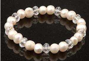 White Pearls White Crystals